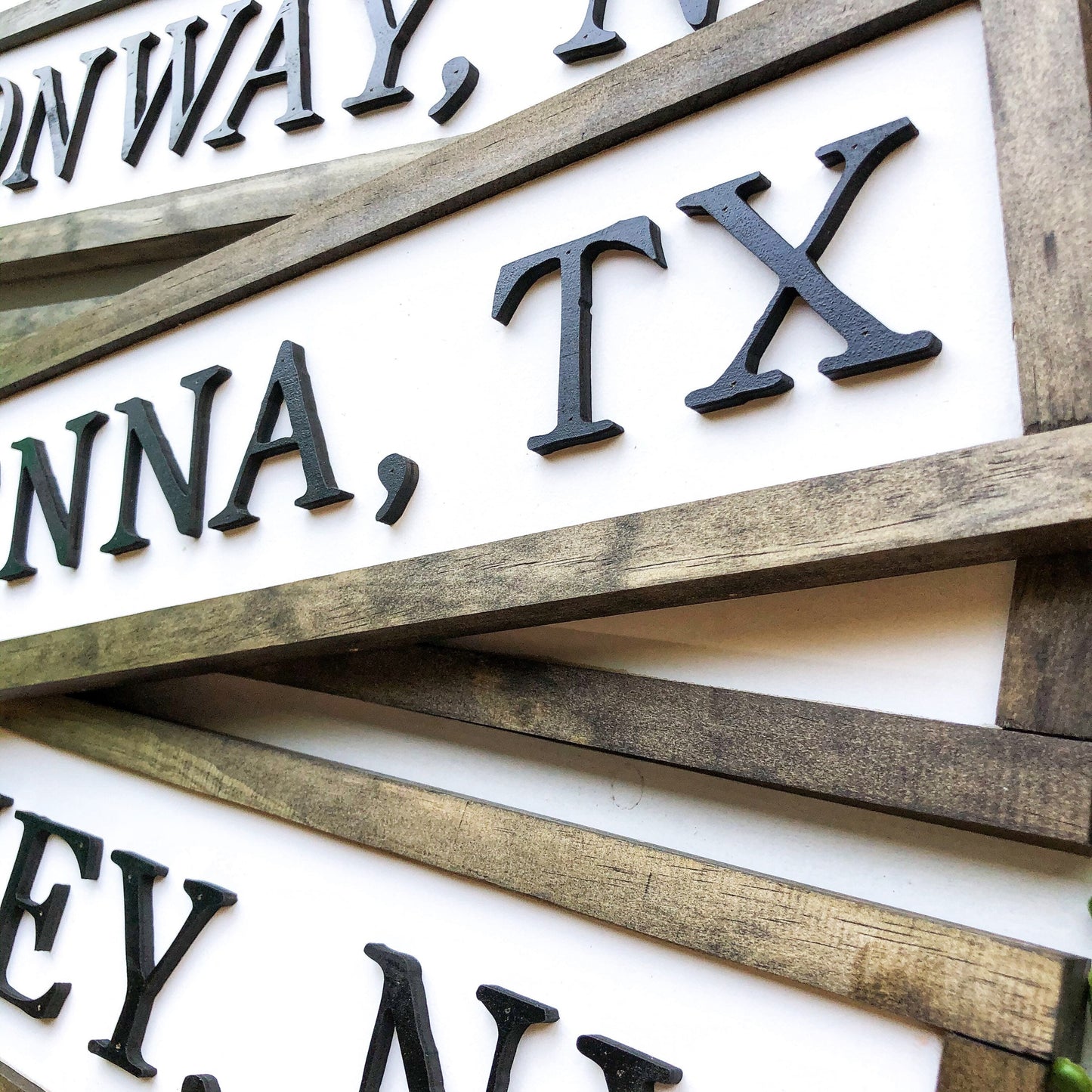 Custom City/State Laser Cut Wood Sign