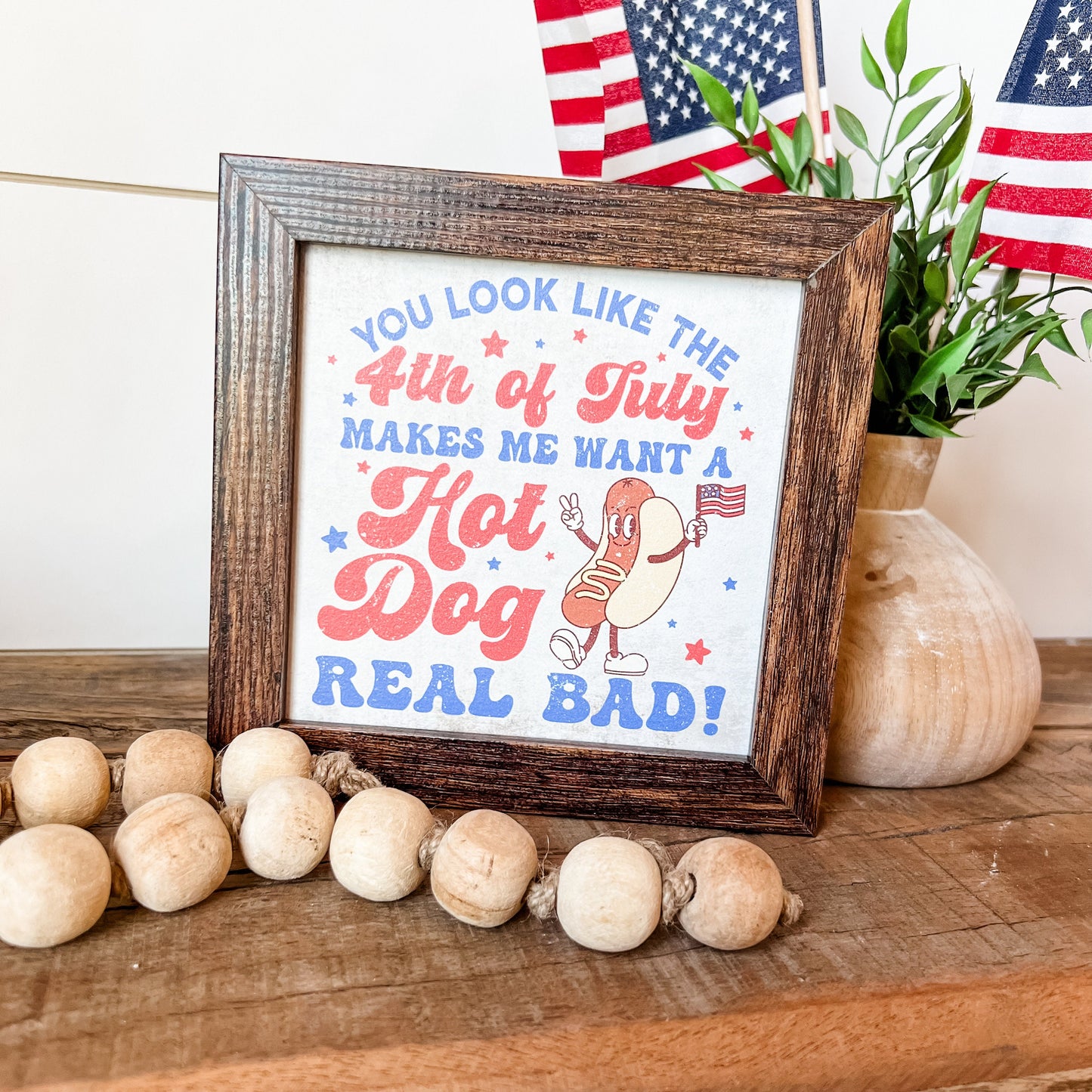 Mini 4th of July Wood Sign
