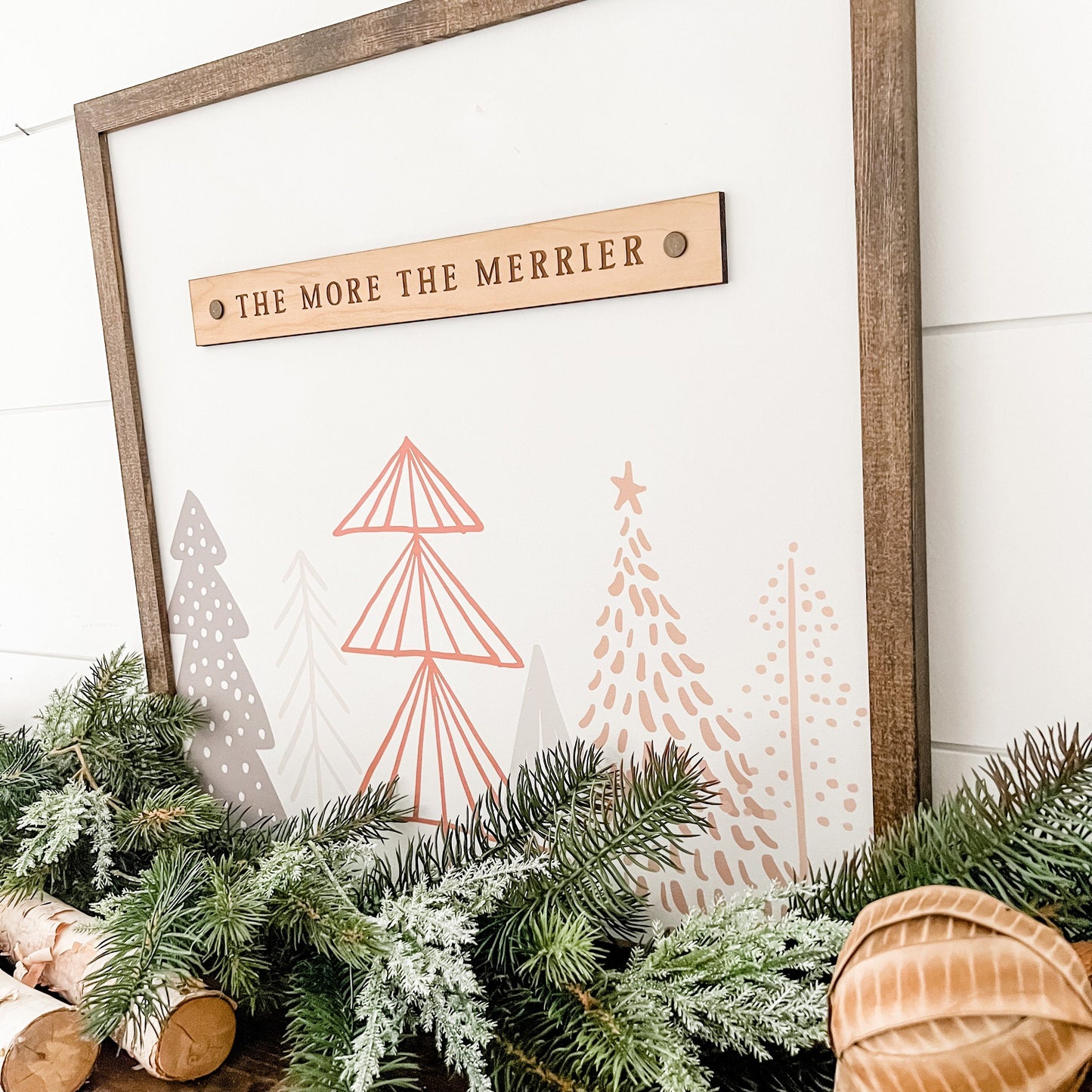 Scandinavian and Boho Style Christmas Sign