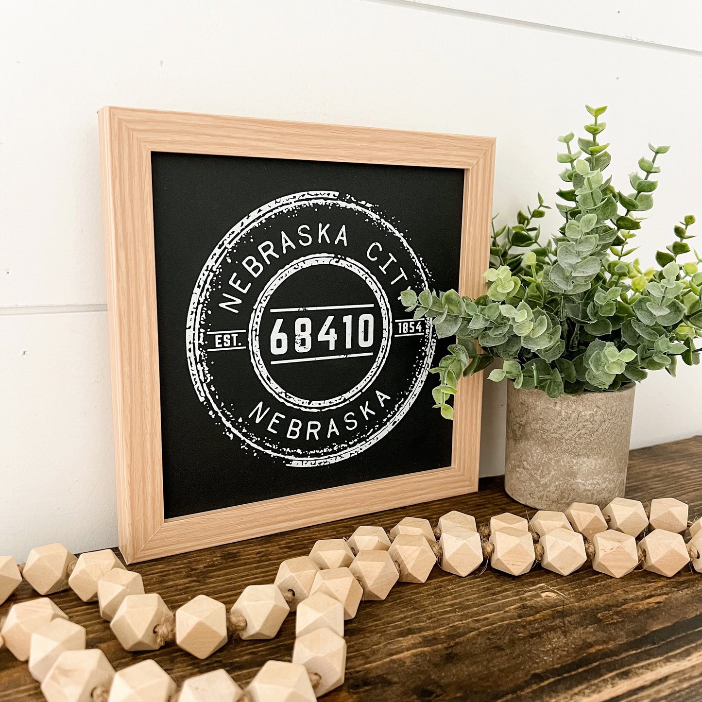 Custom Vintage Stamp Postal Code Sign