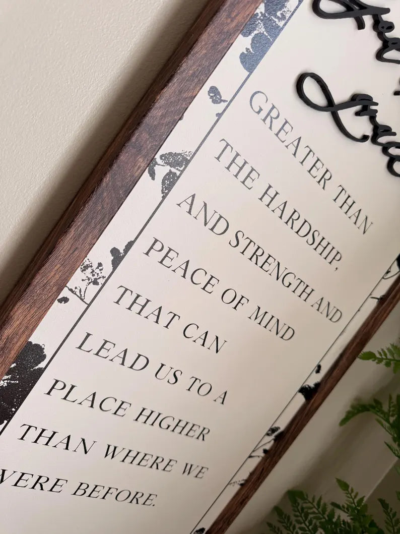 God Extends Grace Inspirational Quote Wood Sign