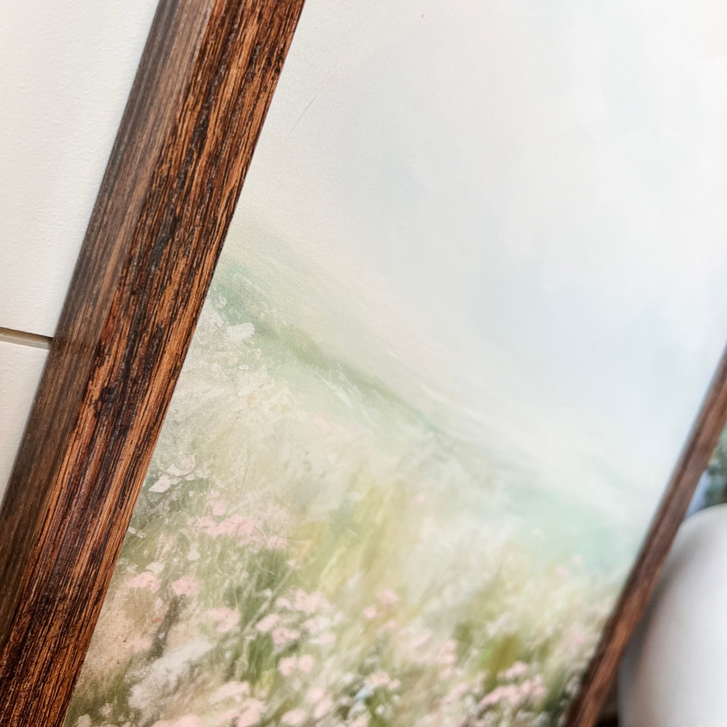 Spring Pastel Wildflower Print Wood Sign