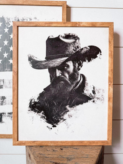 Neutral Cowboy Art Print