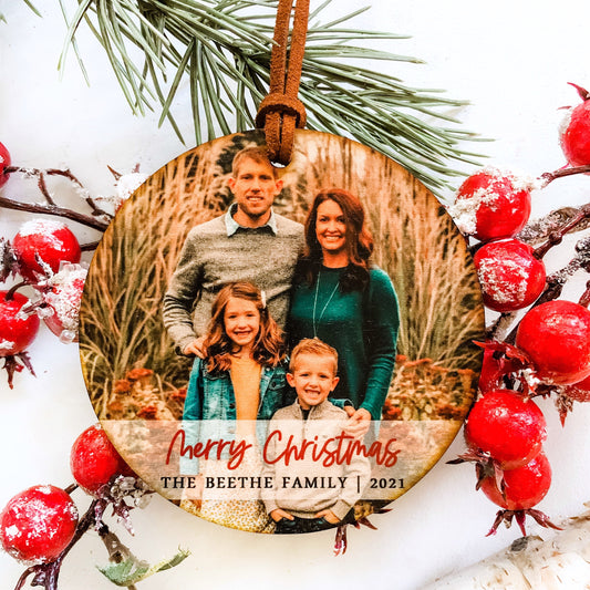 Merry Christmas Family Ornament