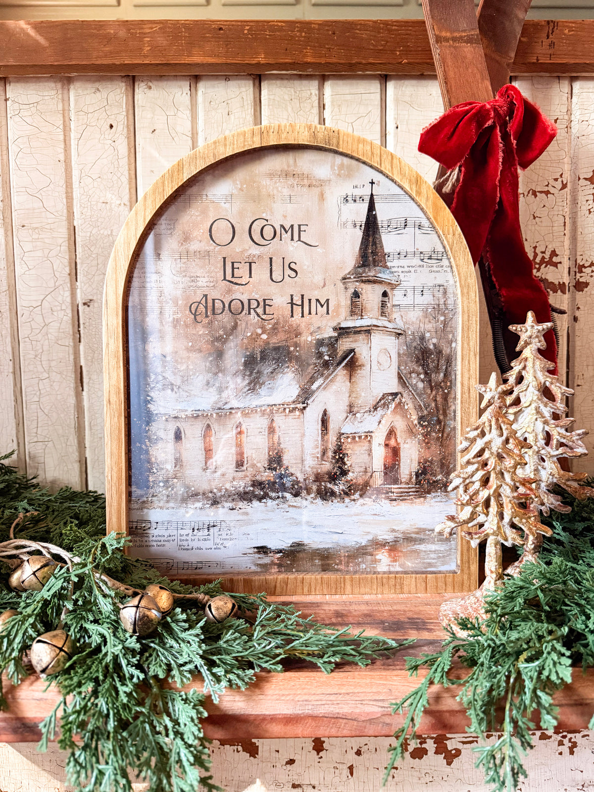 Framed Arch - O Come Let Us Adore Him Church