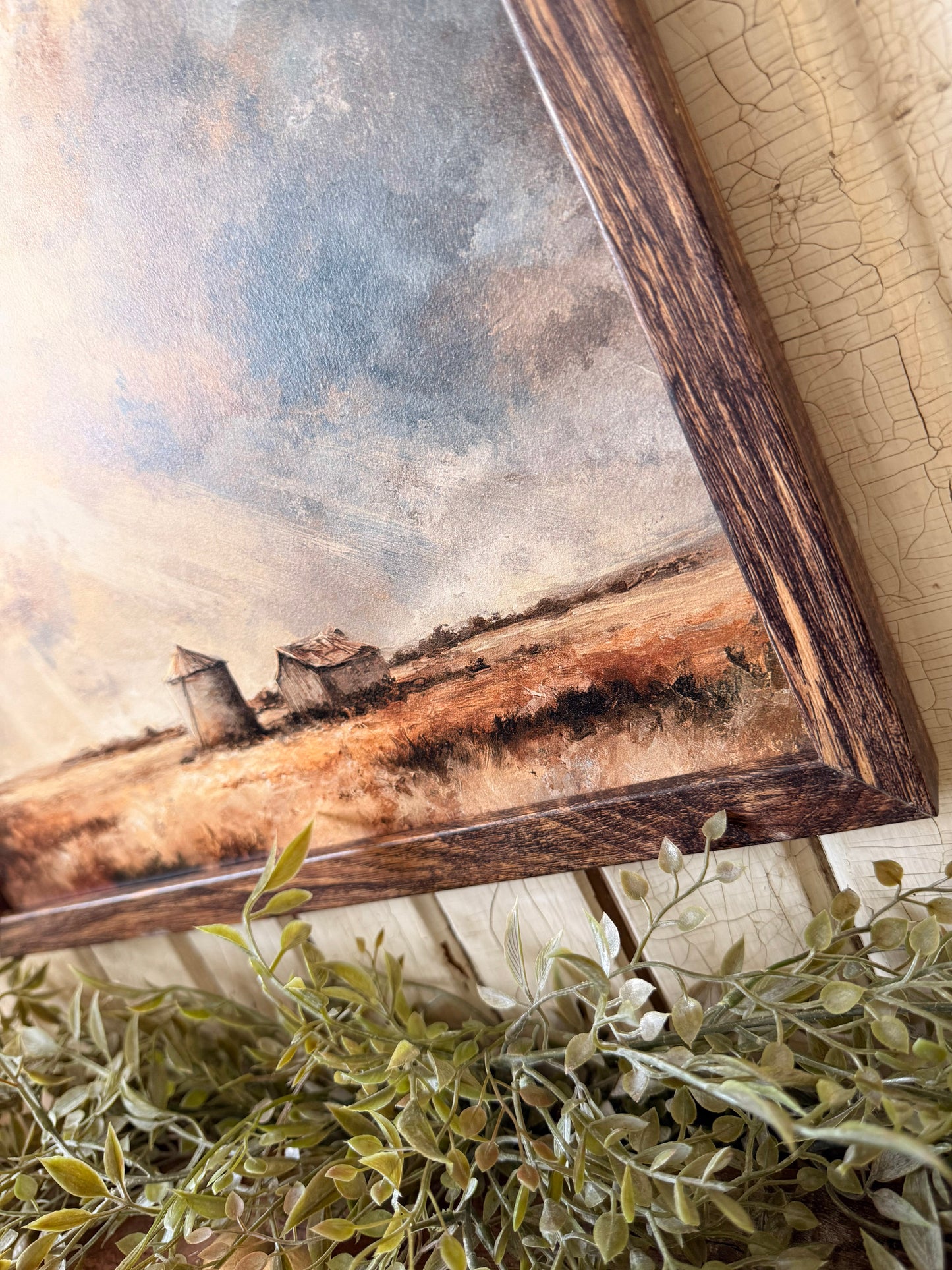 Summer Country Clouds Landscape Wood Sign