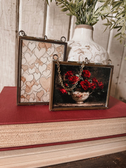 Valentines Day Mini Print in Gold Frame