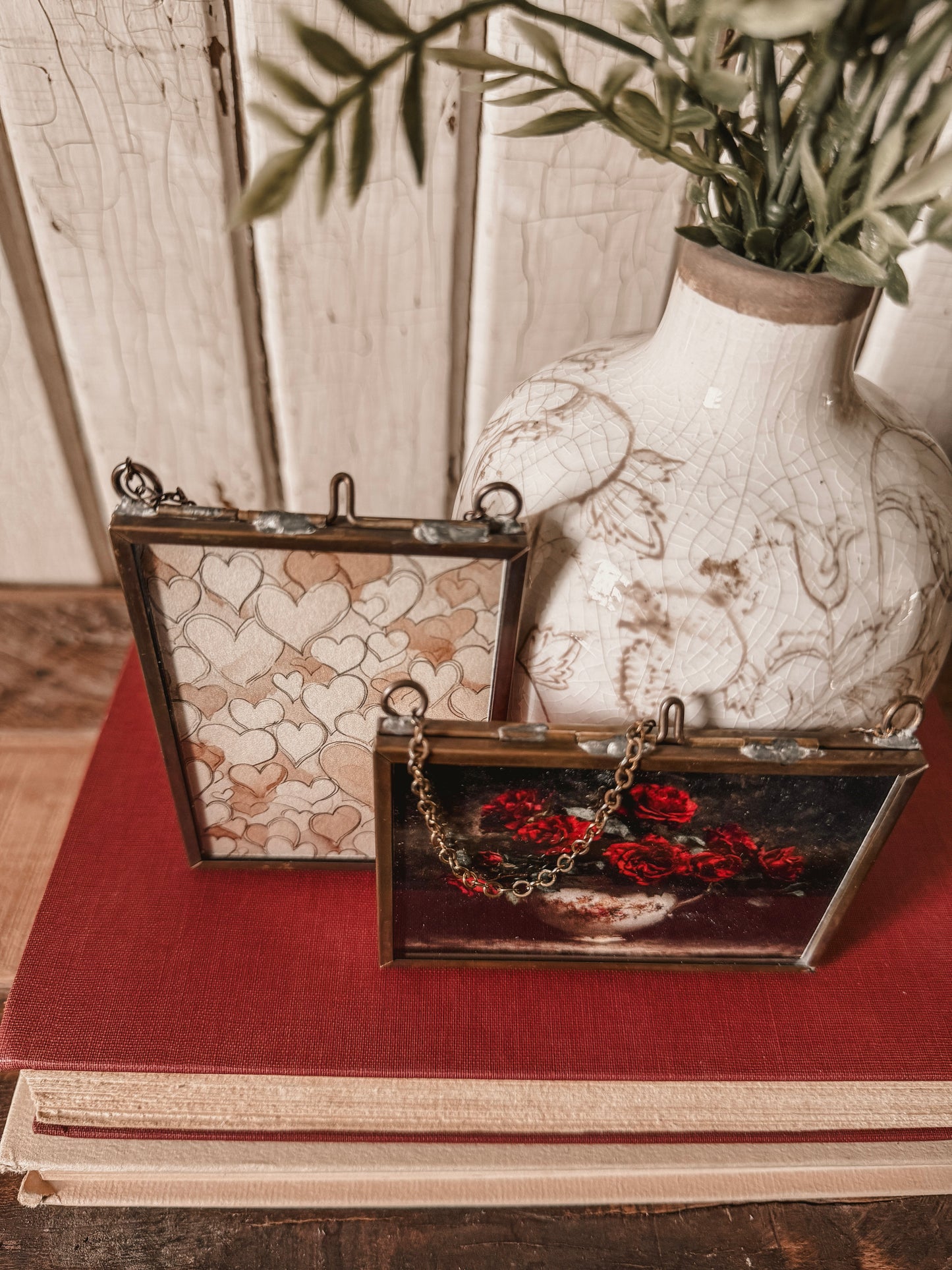 Valentines Day Mini Print in Gold Frame