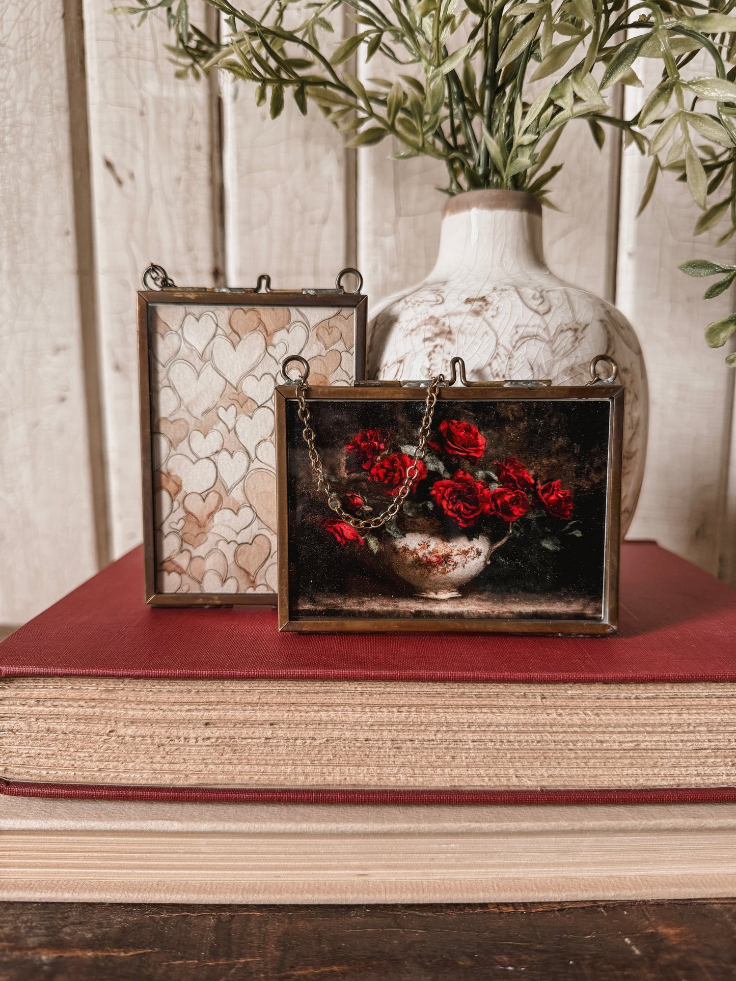 Valentines Day Mini Print in Gold Frame