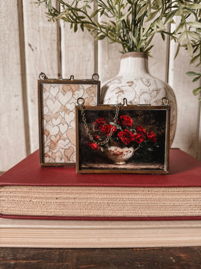 Valentines Day Mini Print in Gold Frame