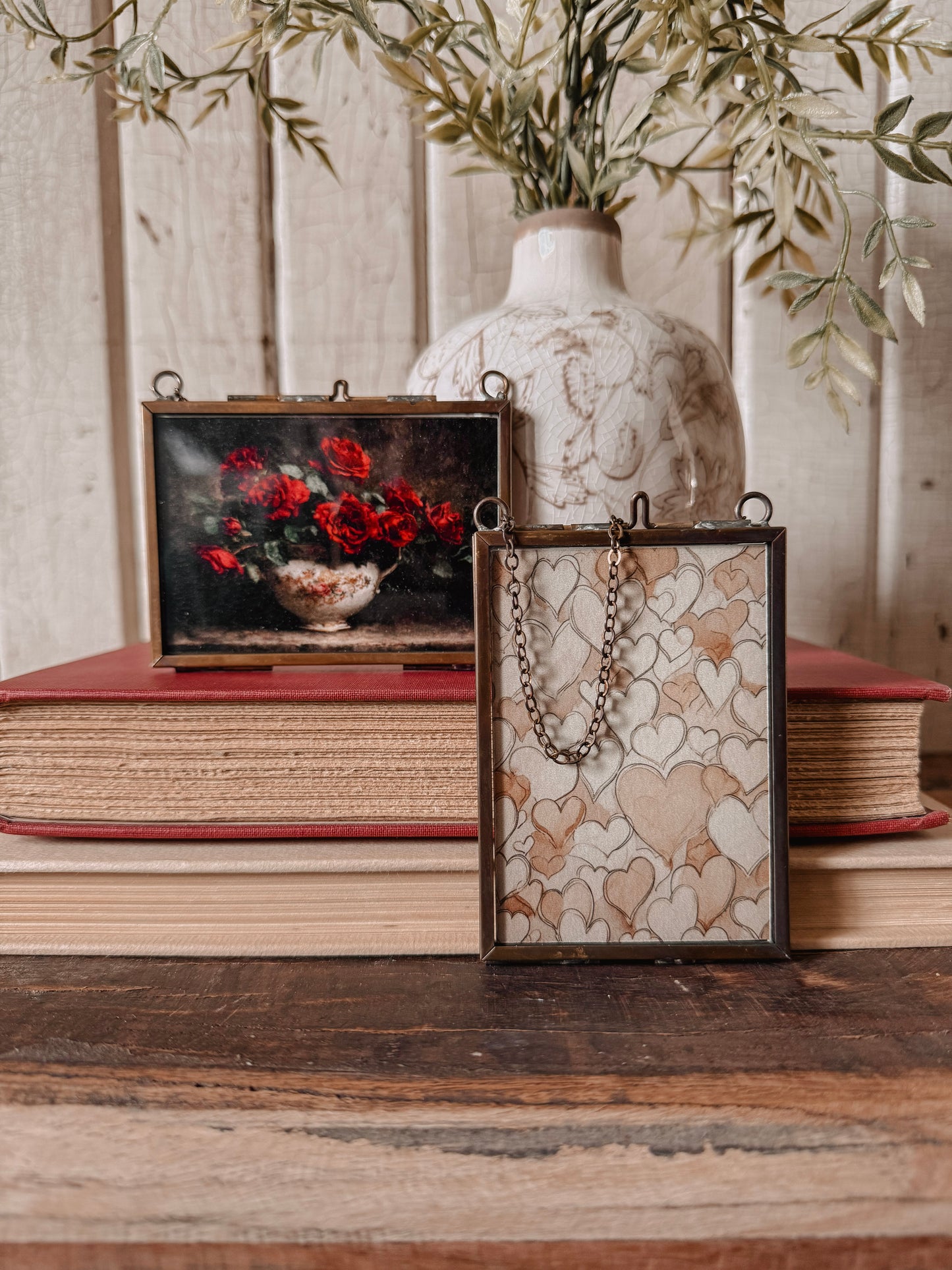 Valentines Day Mini Print in Gold Frame