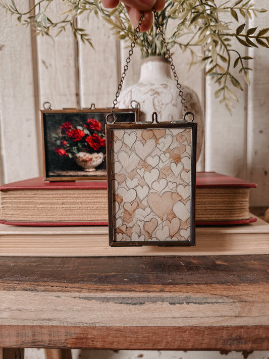 Valentines Day Mini Print in Gold Frame