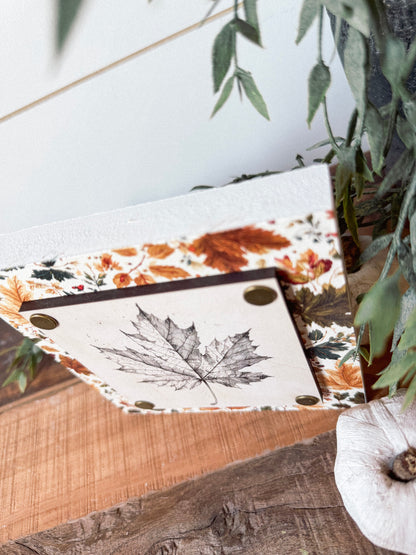 Fall Leaf Mini Tiered Tray Sign