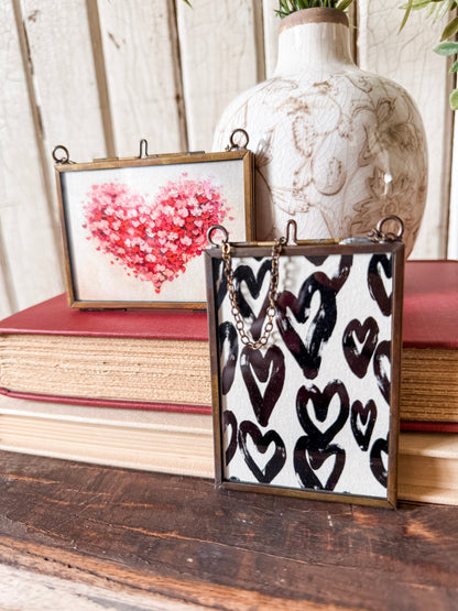 Valentines Day Mini Print in Gold Frame