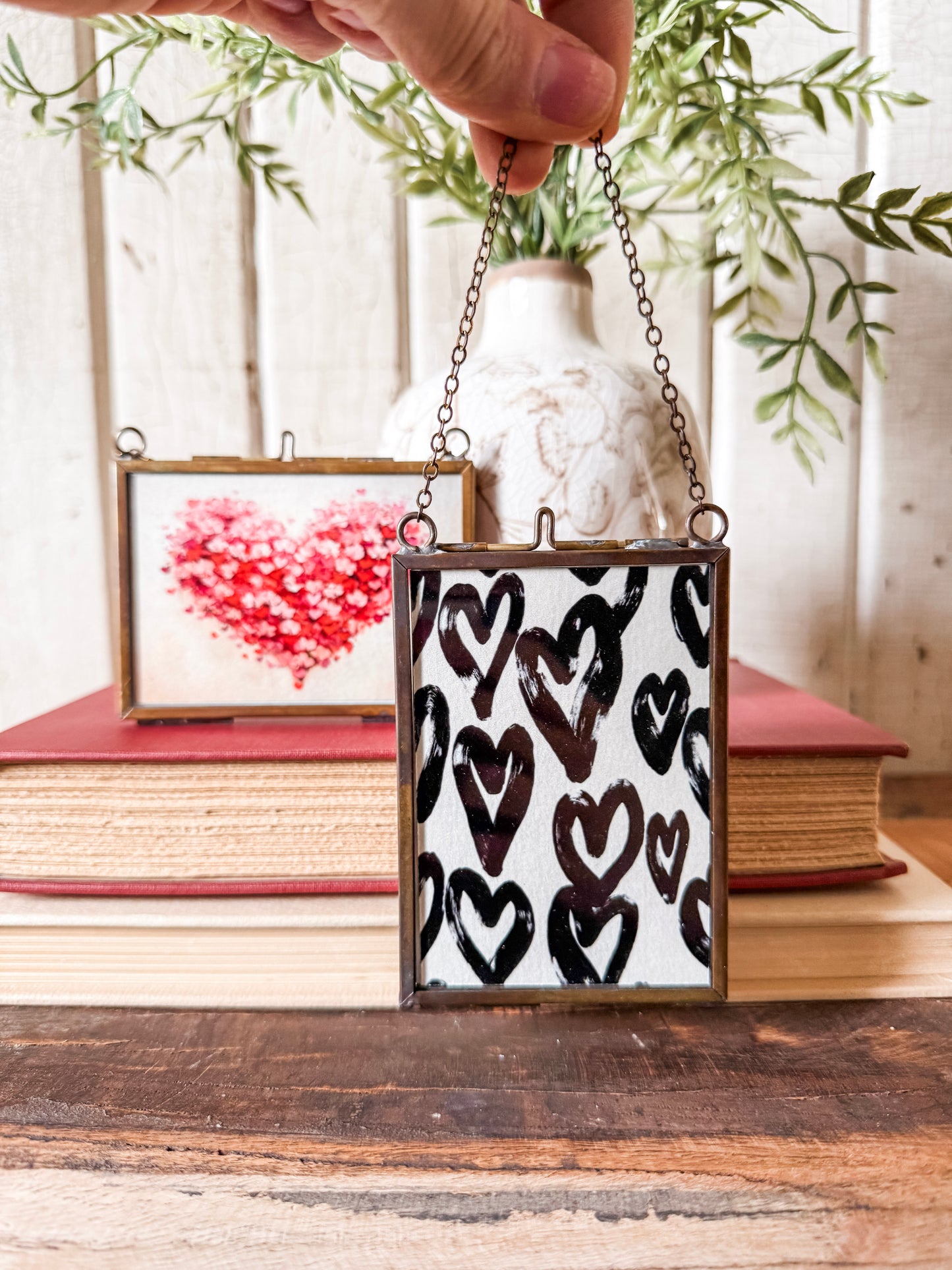 Valentines Day Mini Print in Gold Frame