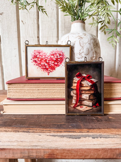 Valentines Day Mini Print in Gold Frame
