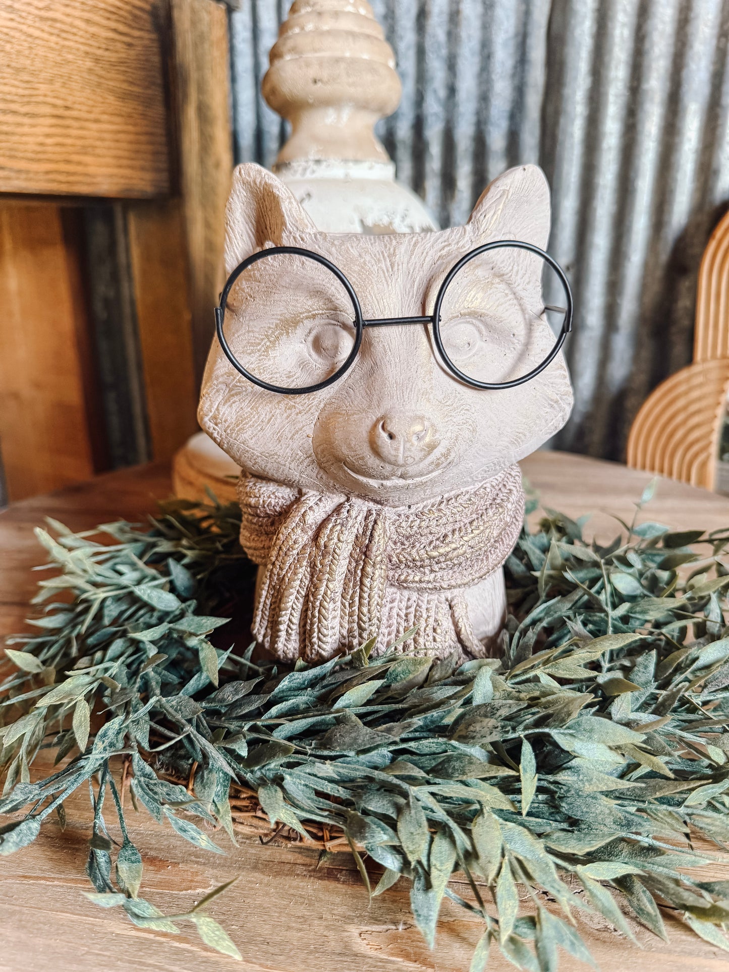 Fox with Glasses Planter/Vase