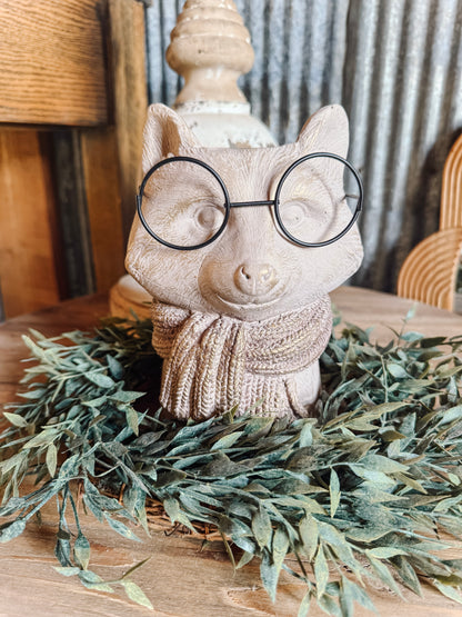 Fox with Glasses Planter/Vase
