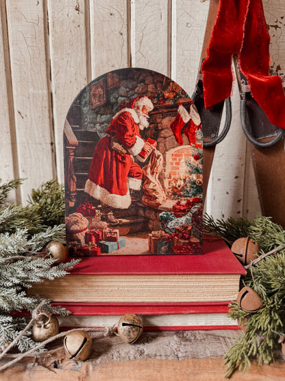 Christmas Arched Wood Signs