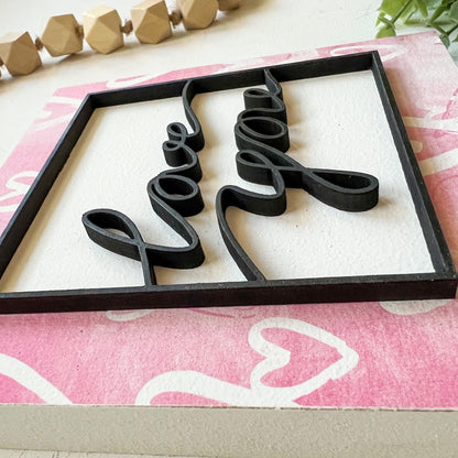 Valentines Day Mini Tiered Tray Signs