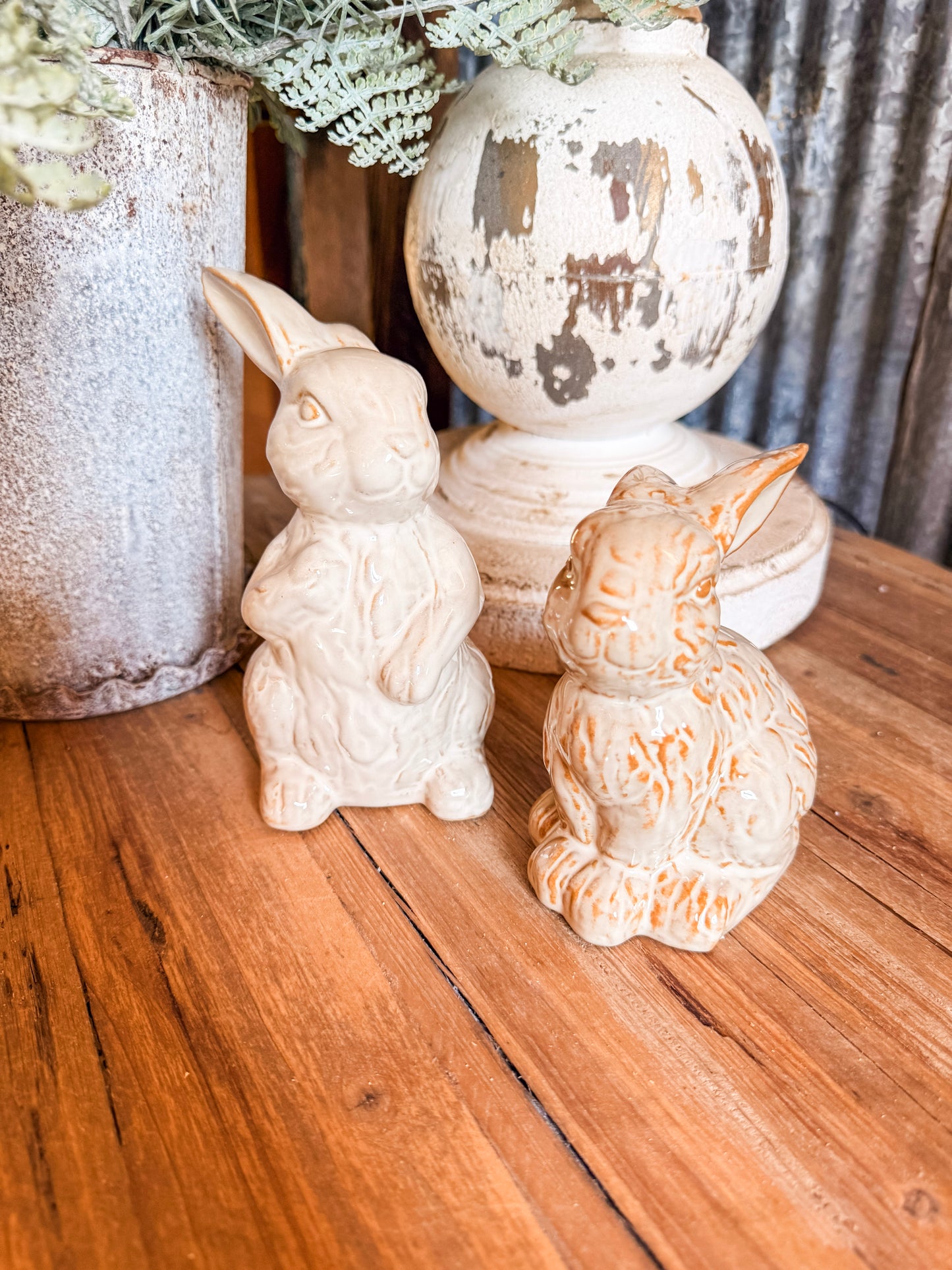 Creamy White Ceramic Bunny