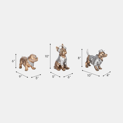 10" Cool Dogs Figurine
