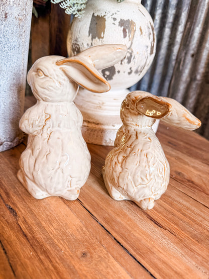 Creamy White Ceramic Bunny