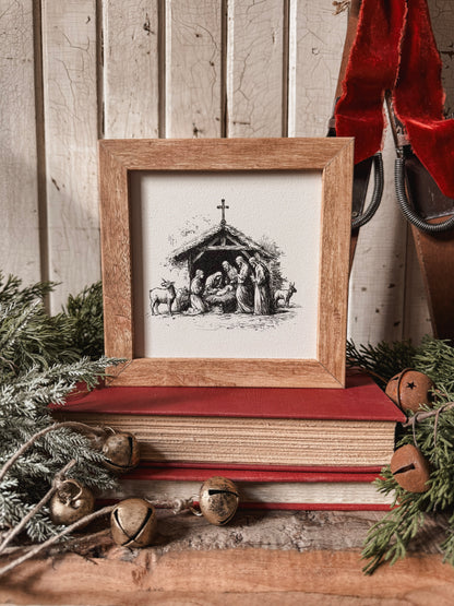 Mini Christmas Wood Sign