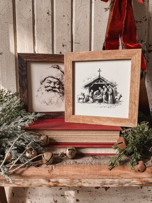 Mini Christmas Wood Sign