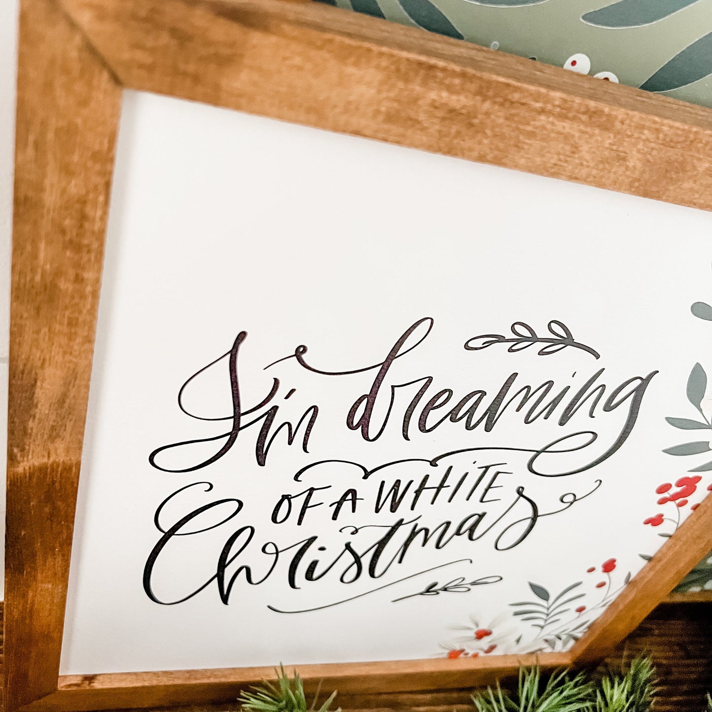 Christmas Wood Sign with Holiday Saying