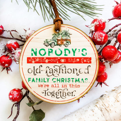 Christmas Vacation Funny Ornament