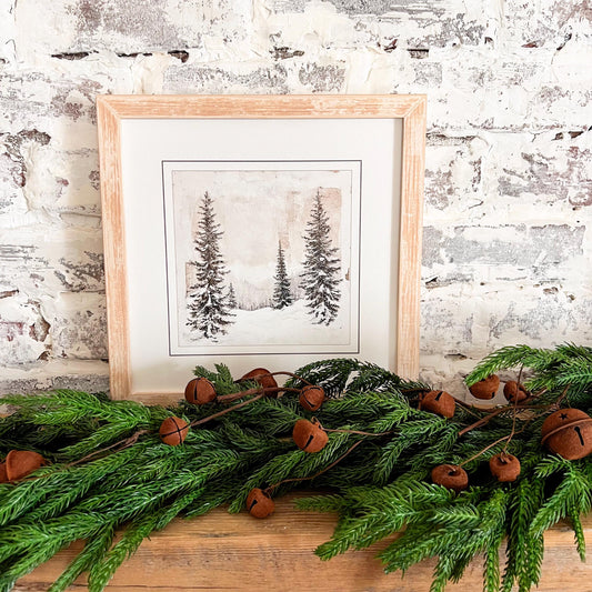 Three Snowy Pines Winter Print