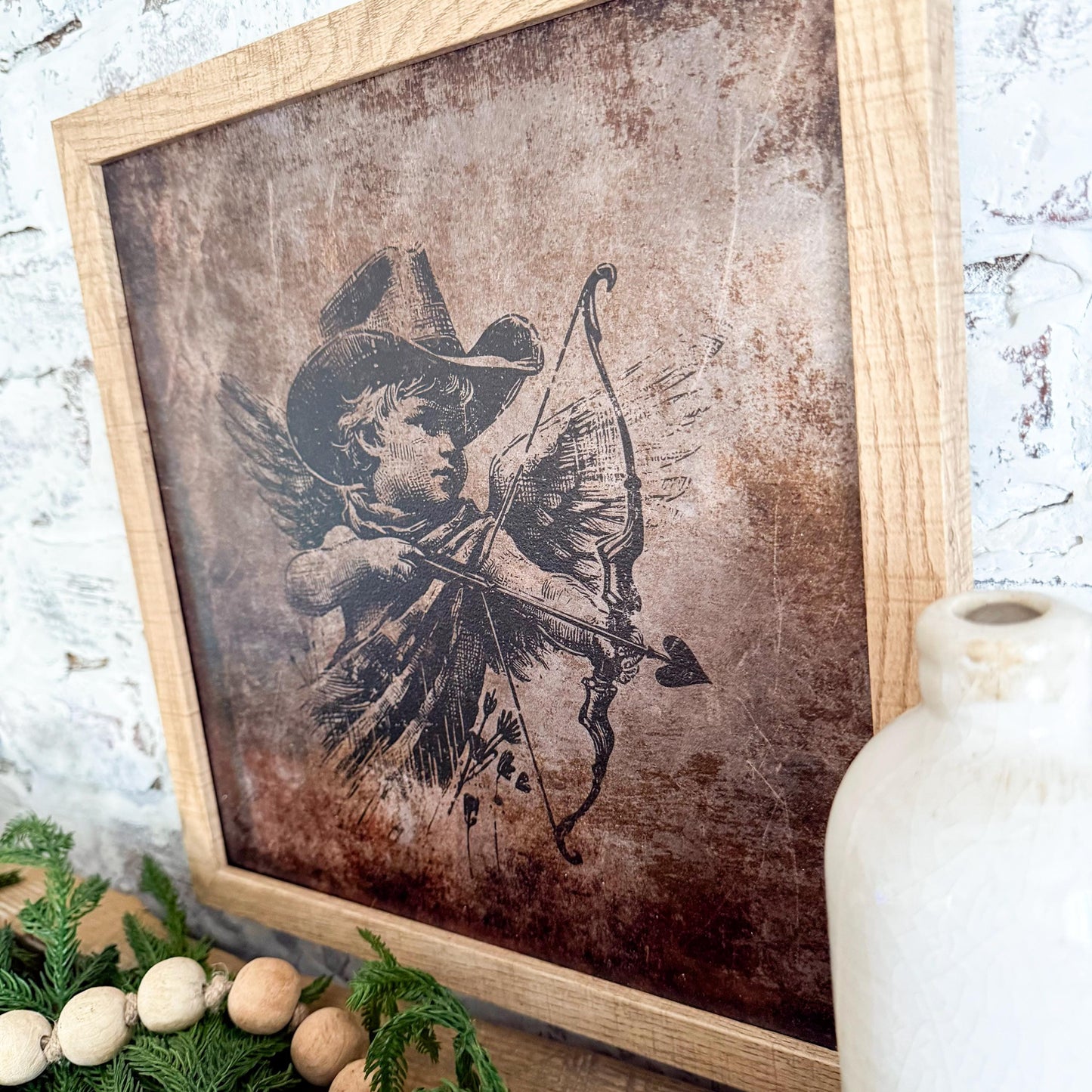 Vintage Cupid Valentines Day Sign