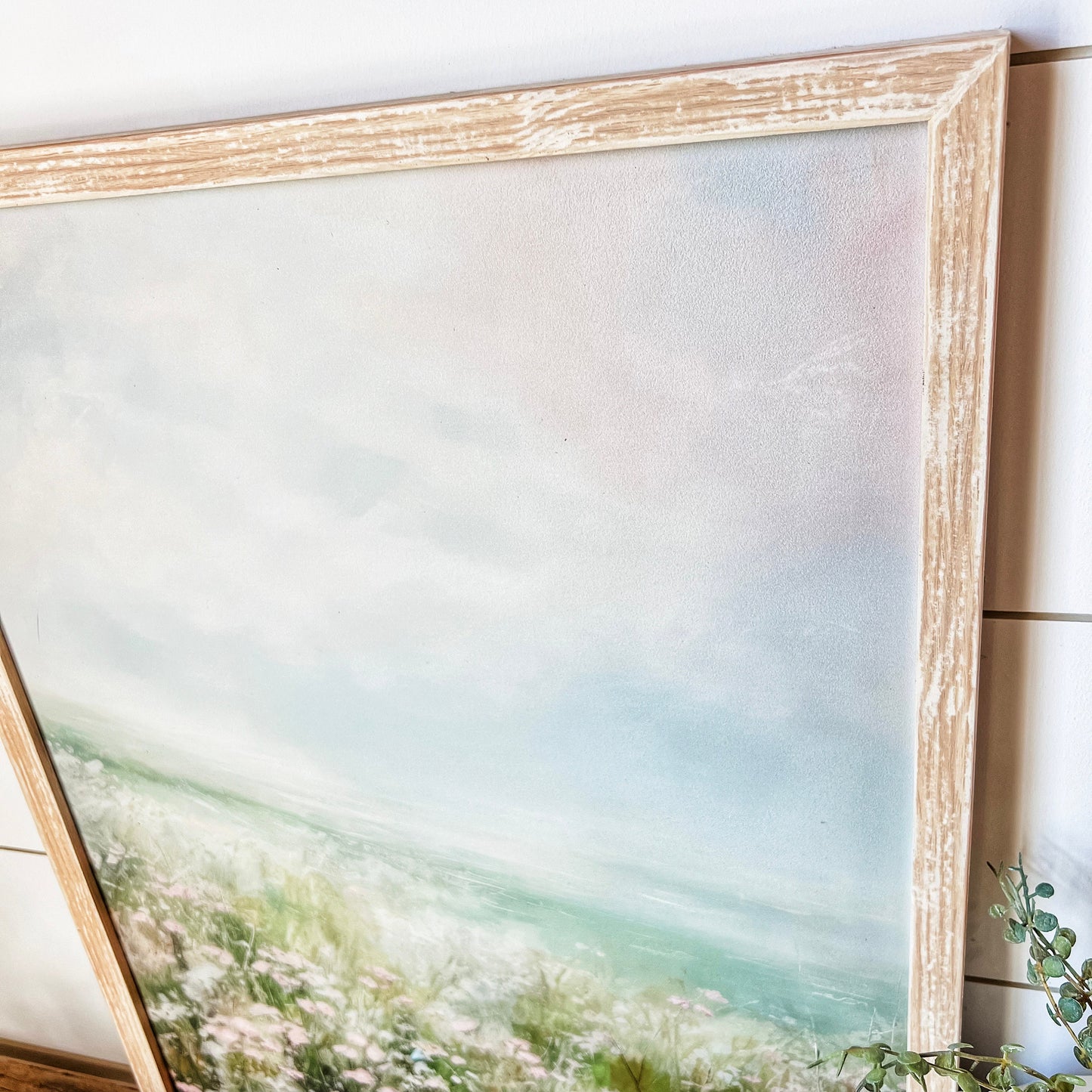 Spring Pastel Wildflower Print Wood Sign