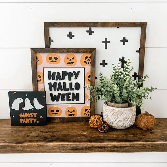 Halloween Wood Sign TRIO