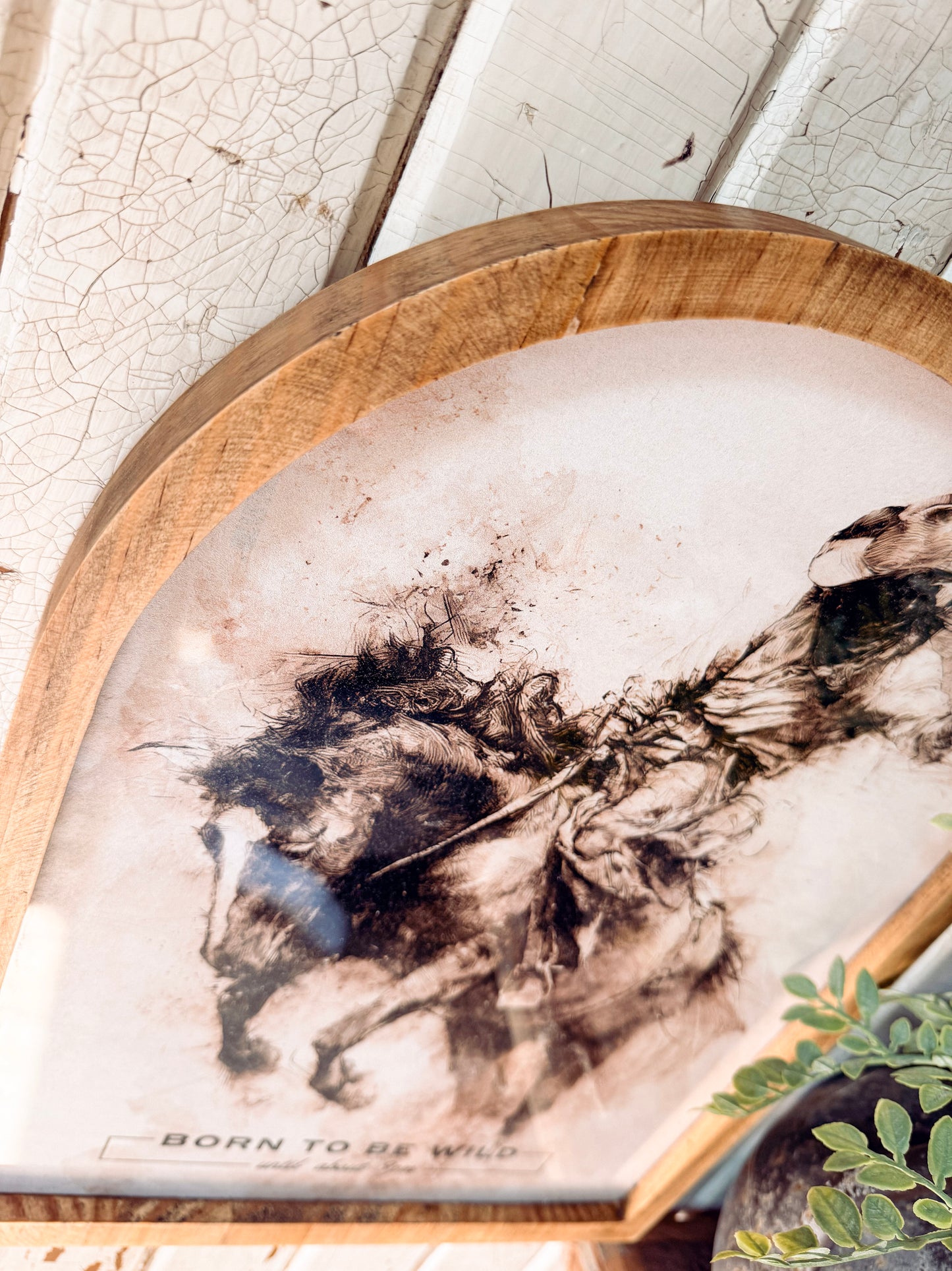 Born to be Wild Until 9pm Framed Arched Print