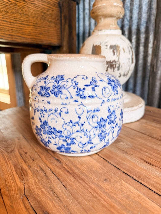 6.5" Blue Heirloom Vase
