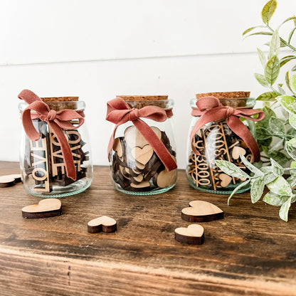 Mini Jar of Hearts and Love