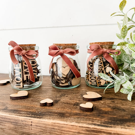 Mini Jar of Hearts and Love
