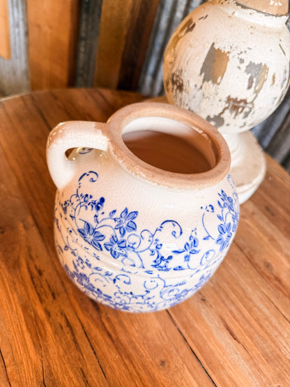 6.5" Blue Heirloom Vase