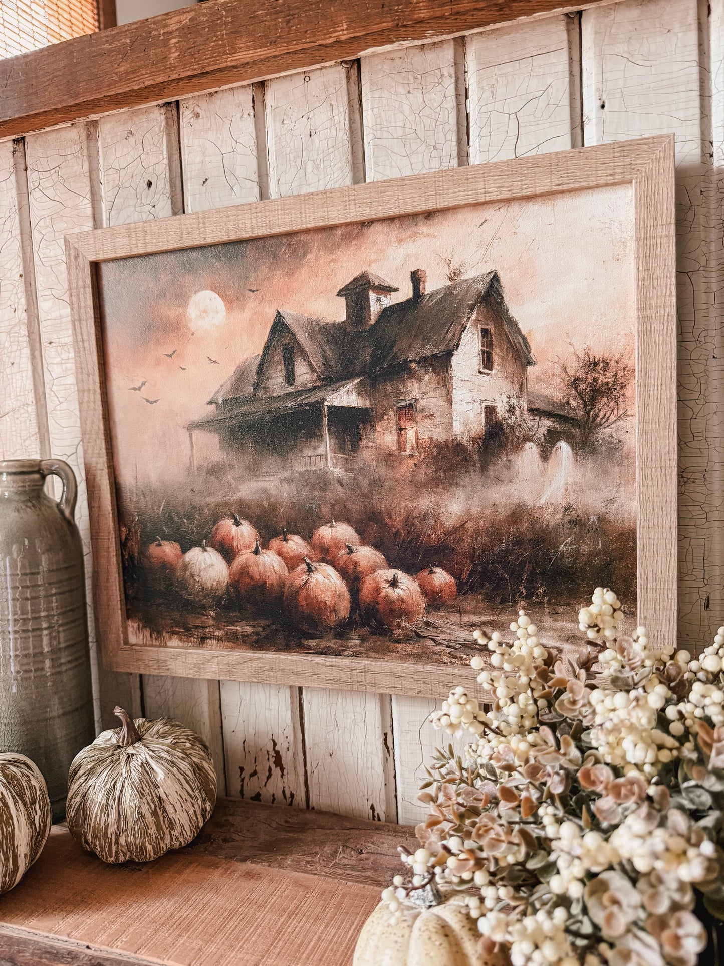 Haunted House Vintage Halloween Wood Sign