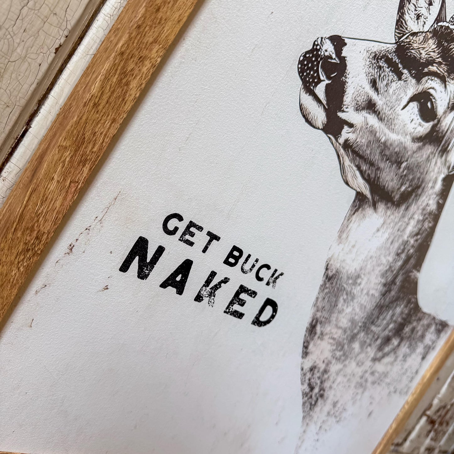 Get Buck Naked Deer Wall Art