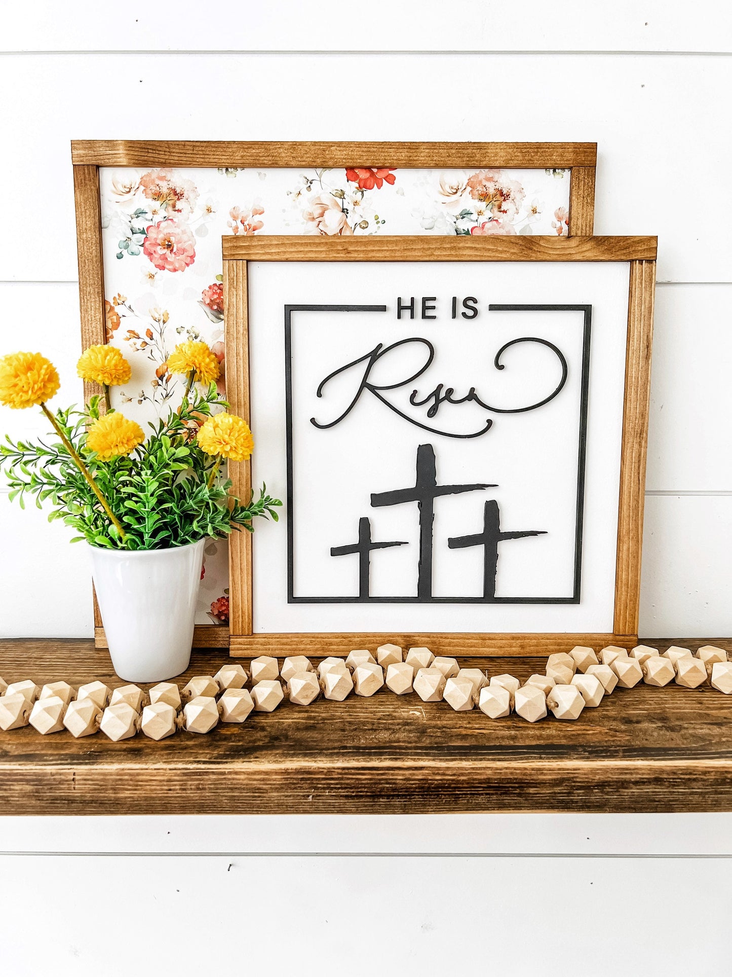 He Is Risen Laser Cut Sign
