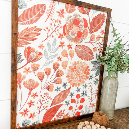 Whimsical Floral Layering Sign