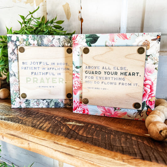 Bible Verse Mini Wood Signs