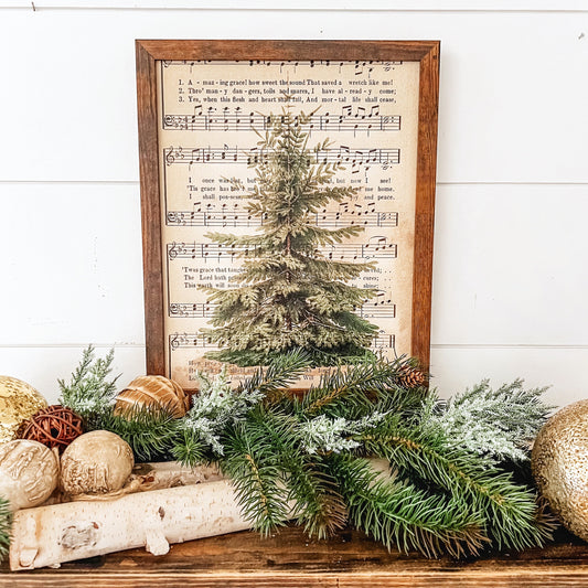 Amazing Grave Vintage Tree Christmas Sign