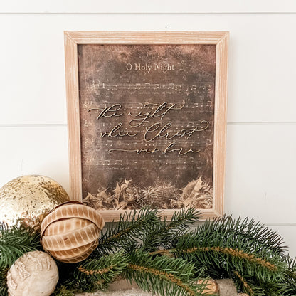 Christmas Carol Signs - Dark Background