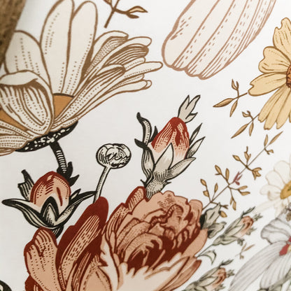 Vintage Floral Background Layering Wood Sign