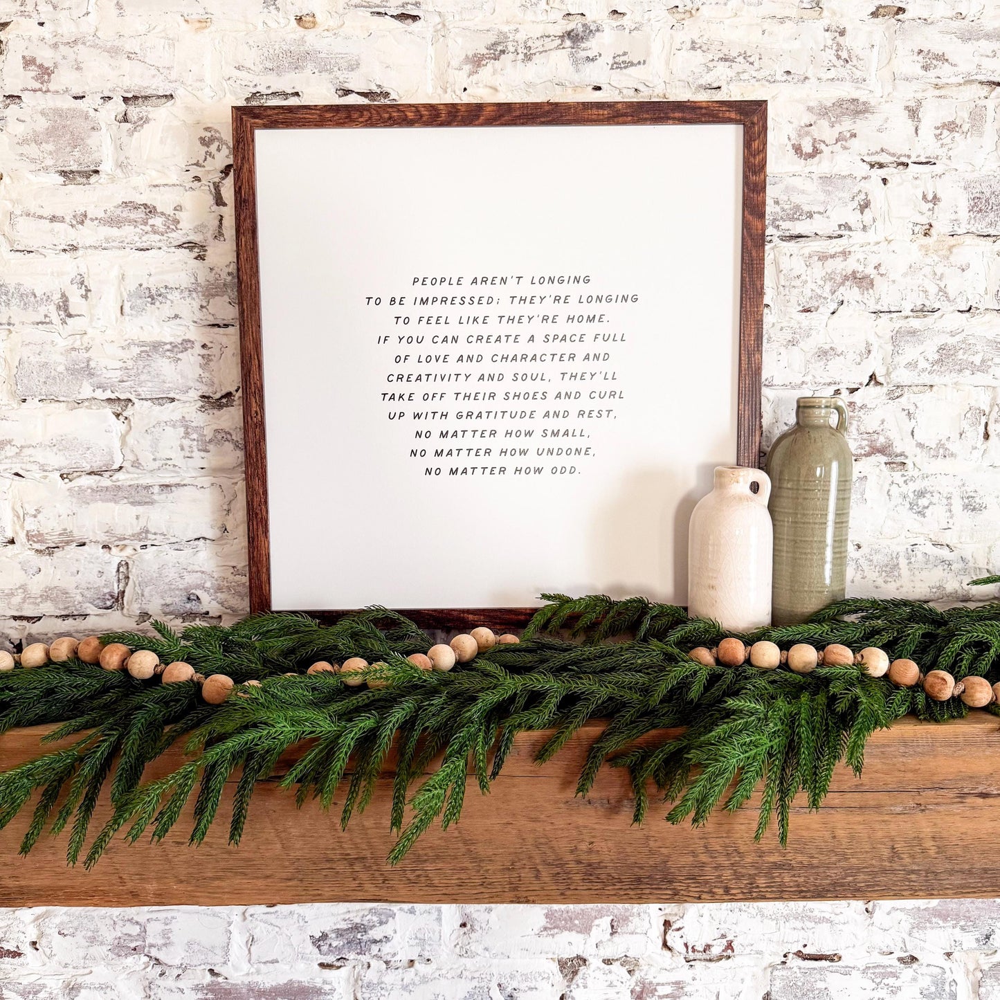 Longing to Fell Home Inspirational Quote Sign