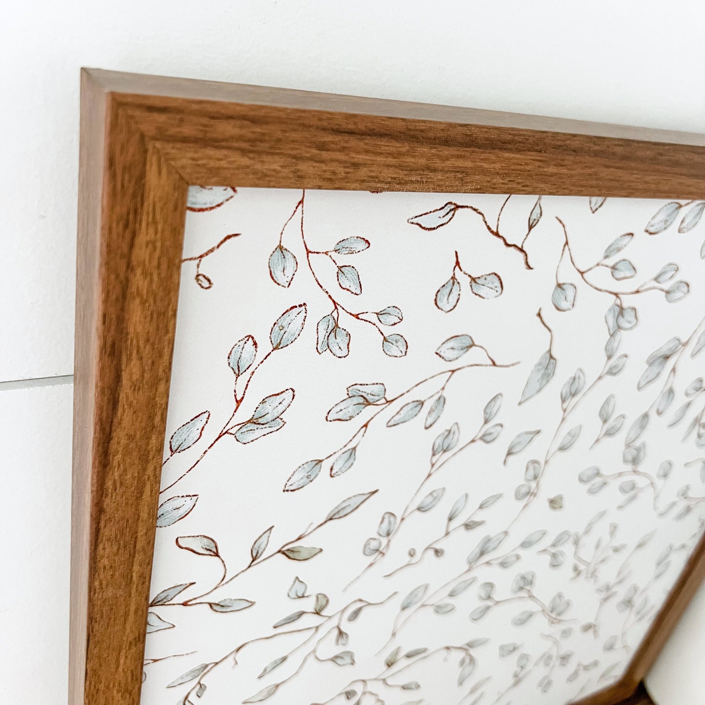 Spring Vine Floral Wood Sign